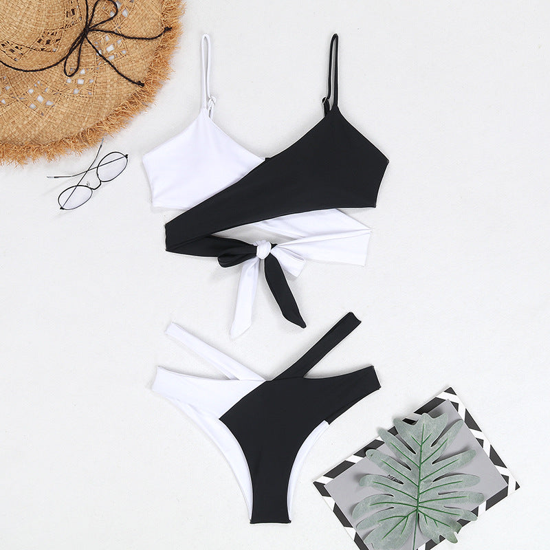 Dame asymmetrisk Cut-Out bikini-sæt Stilla
