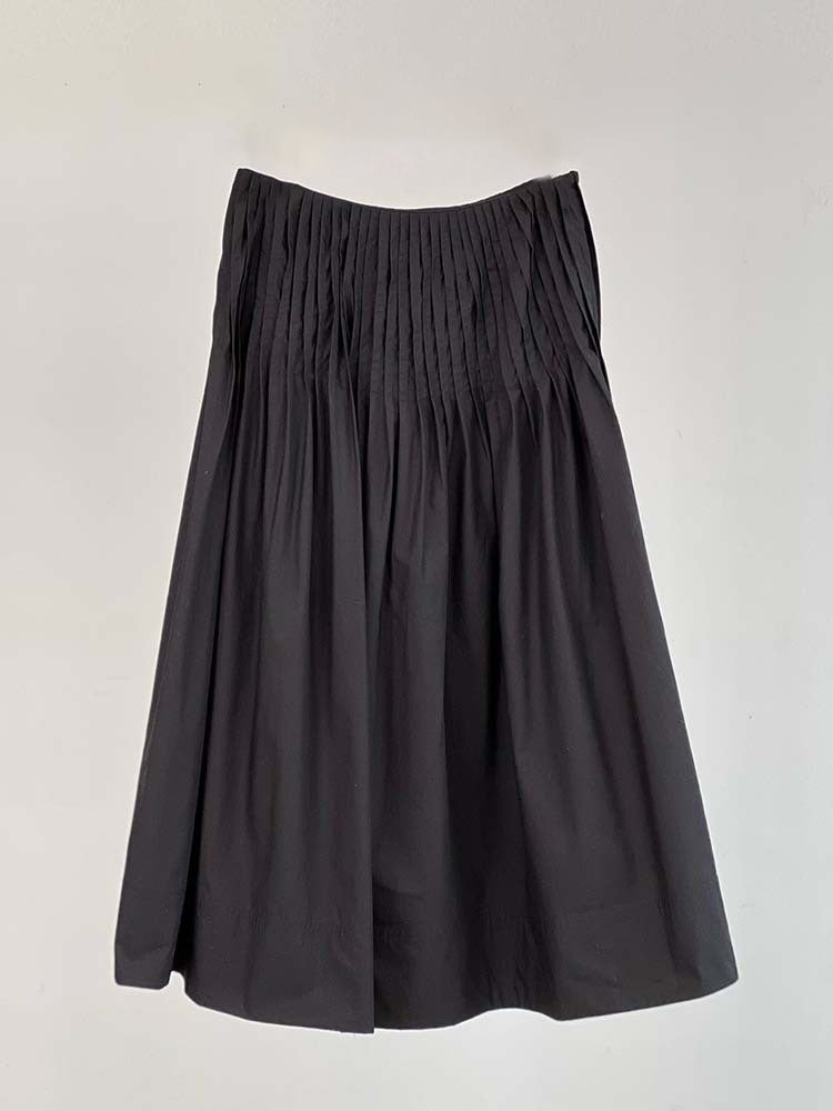 Damer elegant midi-nederdel med plisserede detaljer Stilla