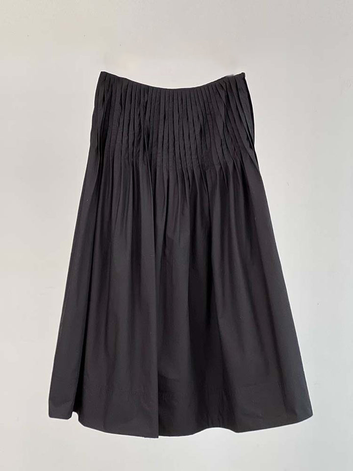 Damer elegant midi-nederdel med plisserede detaljer Stilla