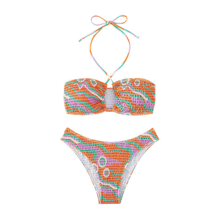 Dame Top med stropper Bandeau To-dels Bikini Sæt Stilla