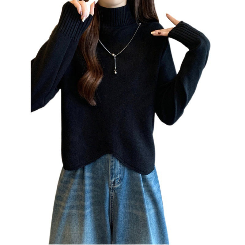 Kvinders elegante højhalset sweater i en afslappet pasform Stilla
