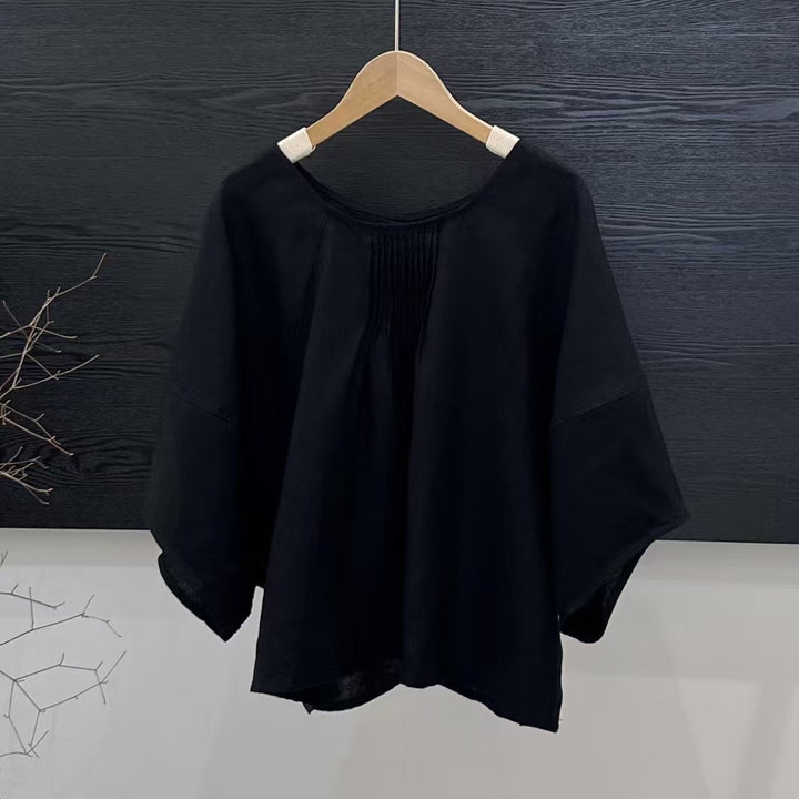 Femme Relaxed Fit Plissé-Tunika-Top Stilla