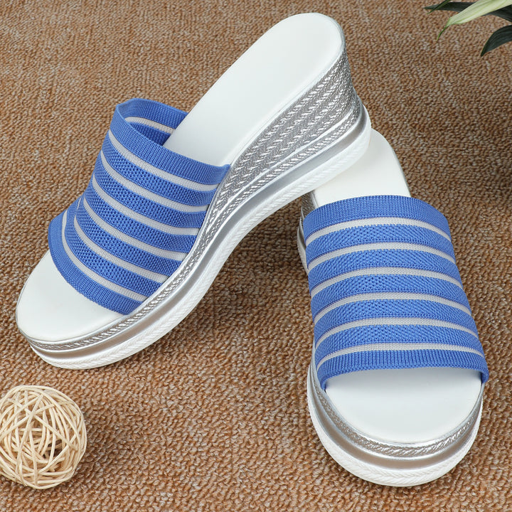 Dame Wedge-sandaler med ergonomisk sål og moderigtigt stribedesign Stilla