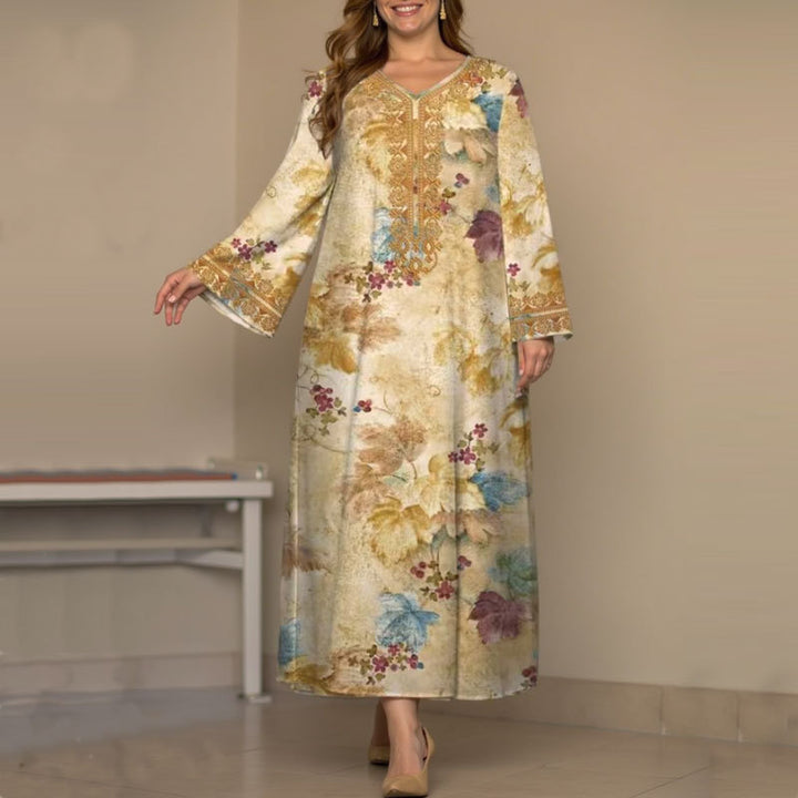 Femme Broderet Kaftan Kjole Stilla