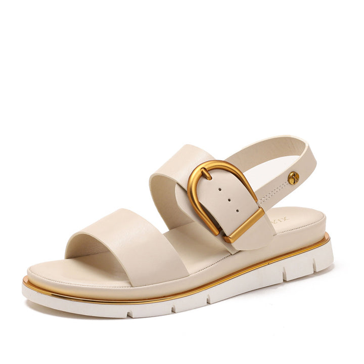 Dame sandaler med fashionable spænde lukning og ergonomisk fodseng Stilla