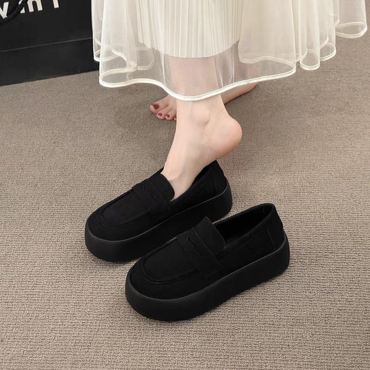 Dame platform-løb-sneakers med åndbar overmaterialestruktur og elastisk remdesign Stilla