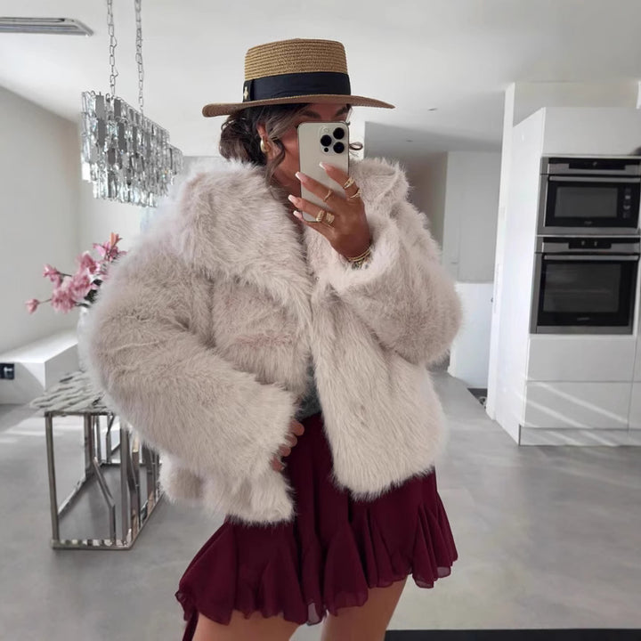 Femme Luxe Künstig pelsjakke Stilla