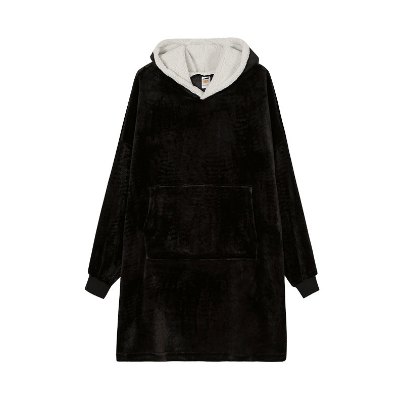 Femme Cozy Plush Hoodie Kjole Stilla
