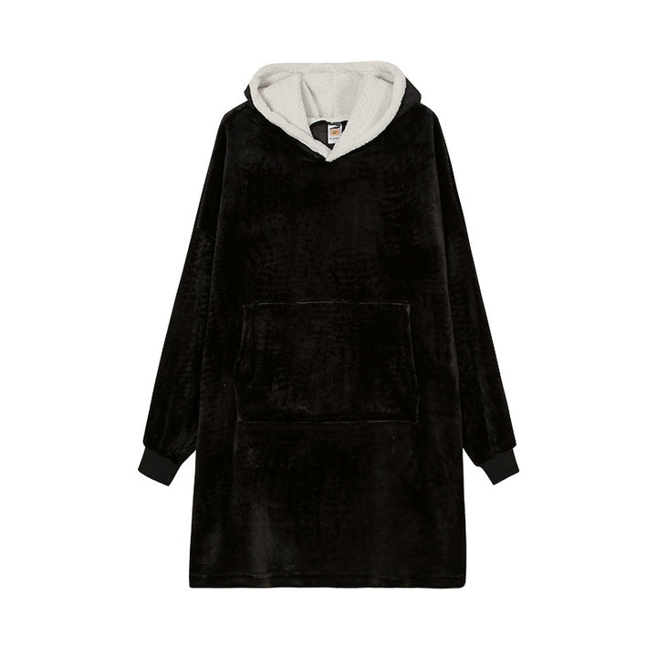 Femme Cozy Plush Hoodie Kjole Stilla