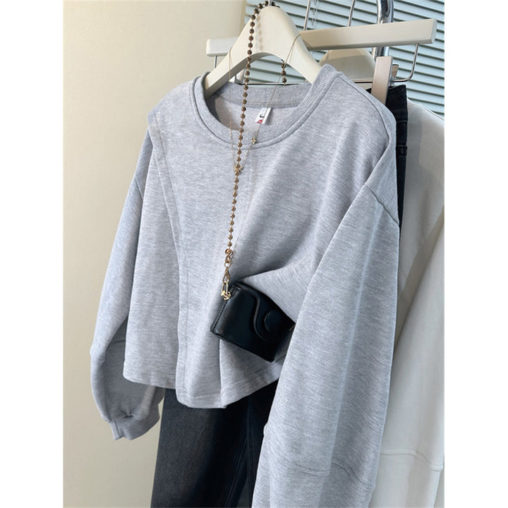 Femme Cropped Sweatshirt med Ballonærmer Stilla