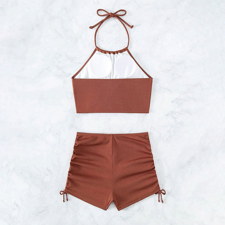 Dame High-Rise Flæse Bikini Sæt Stilla