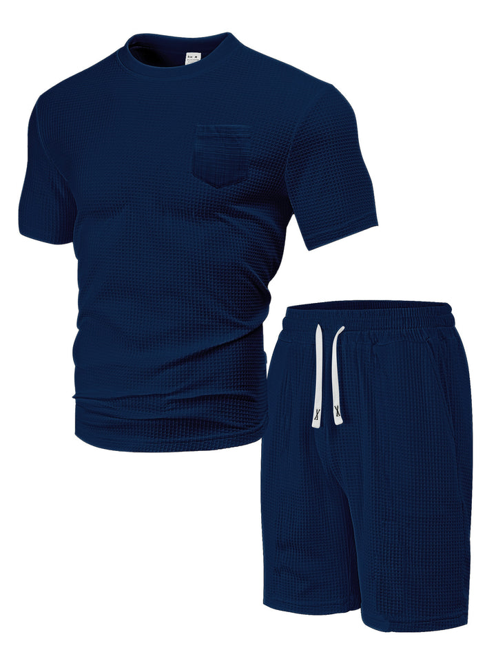 Herrer Fritids-Loungewear Sæt i åndbart materiale med lommer Stilla