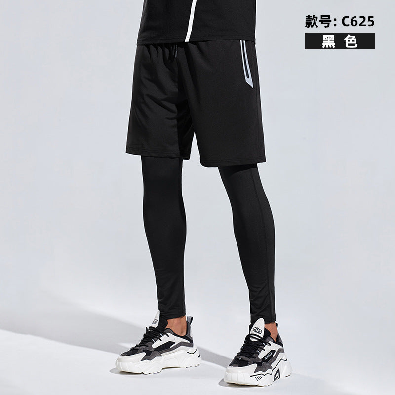 Herre Sporty Kompressionsshorts med integreret leggings-system Stilla