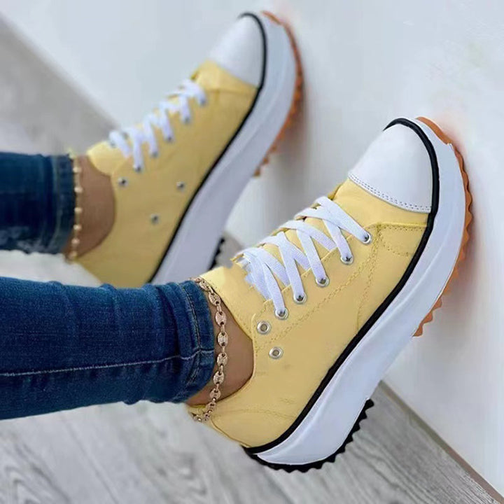 Dame fashionable High-Top Sneakers med iøjnefaldende gummisål og stilfuldt design Stilla