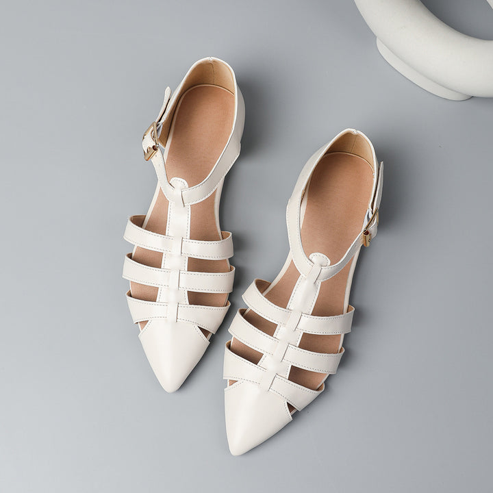 Dame elegante Ballerinas med justerbar rem Stilla