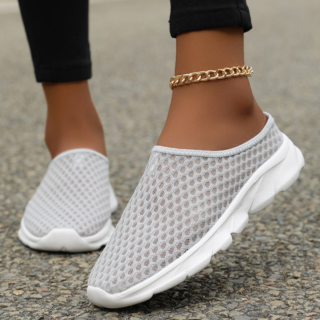 Herren Åndbare Slip-On Sneakers med Tilpasningsdygtigt Mesh-Design Stilla