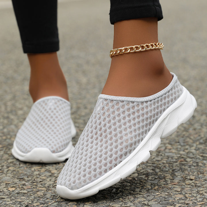Herren Åndbare Slip-On Sneakers med Tilpasningsdygtigt Mesh-Design Stilla