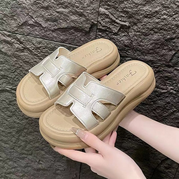 Dame komfort-sandaler med moderne knude-design og ergonomisk dæmpning Stilla