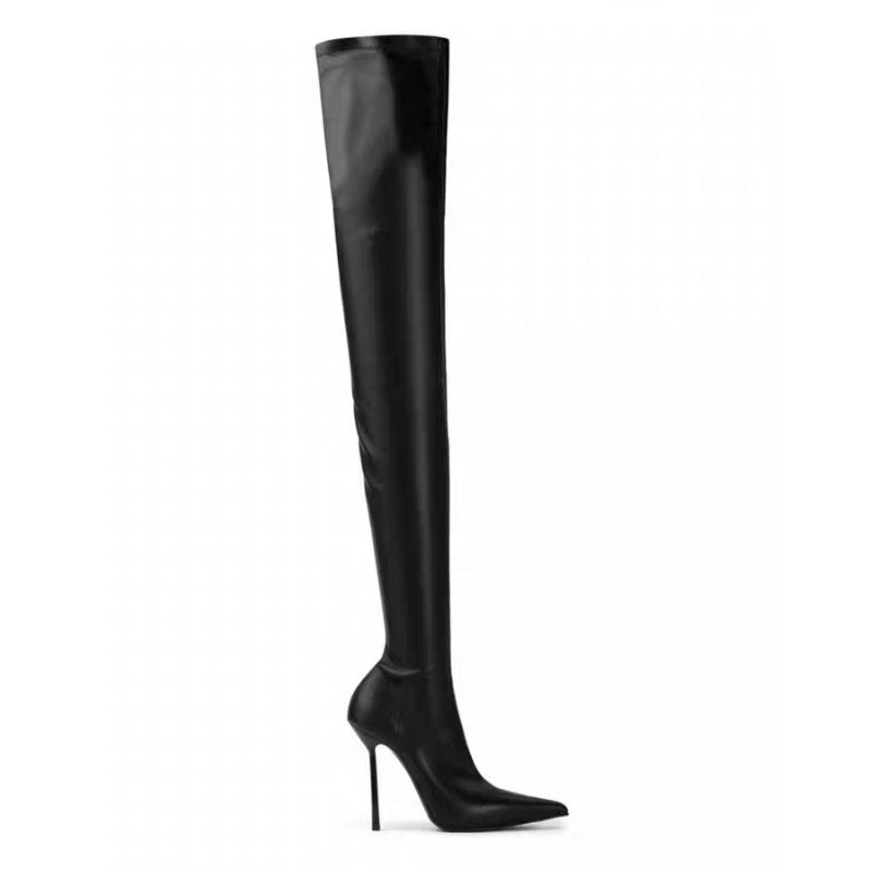 Femme Over-the-Knee High-Spike Heels Støvler Stilla
