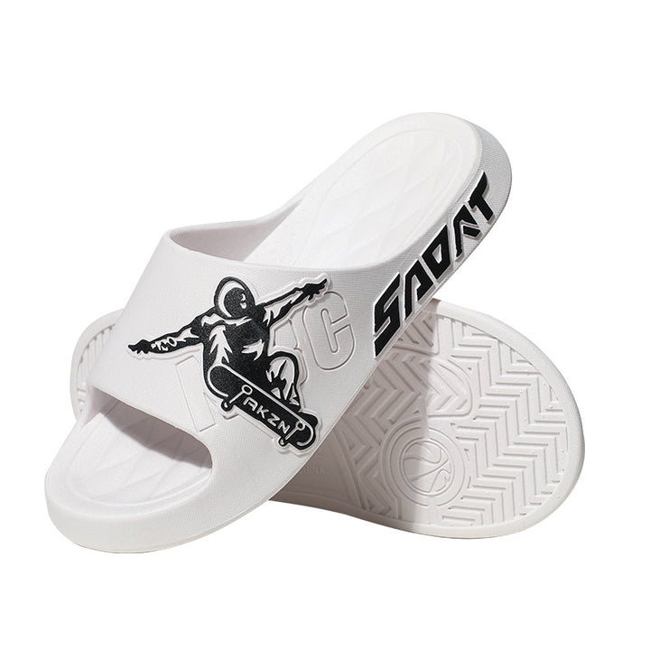 Dame Sporty Badetøfler i Skate-Design Stilla