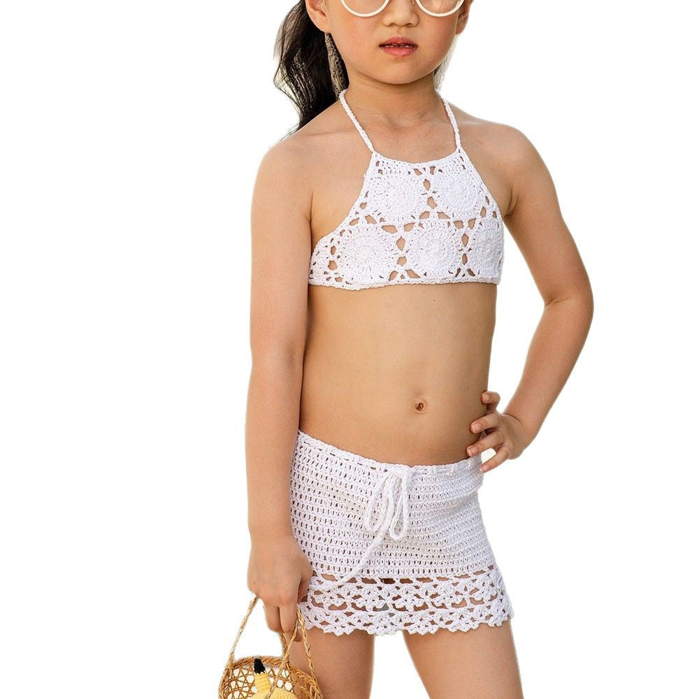Dame Hæklet-Bikini-Top med florale motiver Stilla