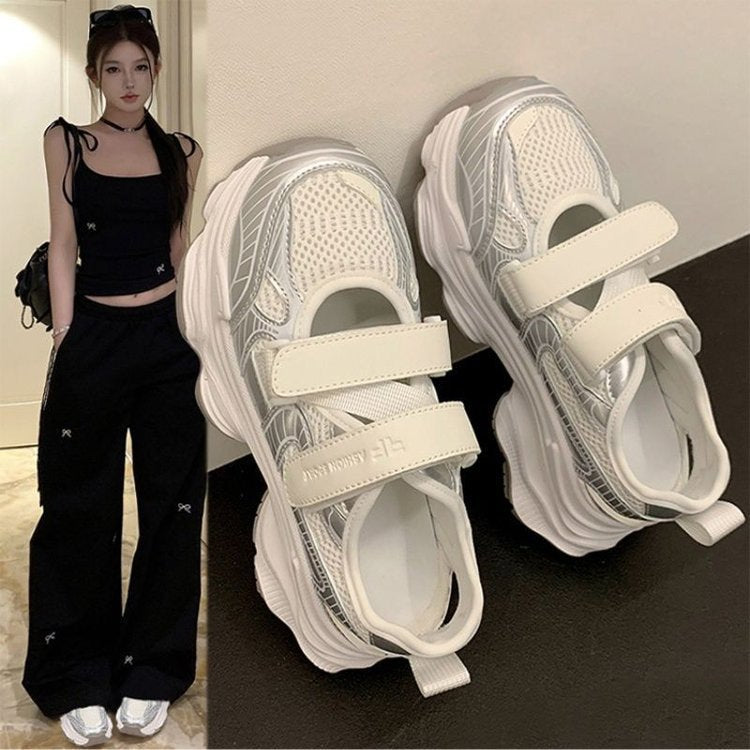 Dame moderne sneakers med innovativ dæmpningsteknologi og justerbare velcro-lukninger Stilla