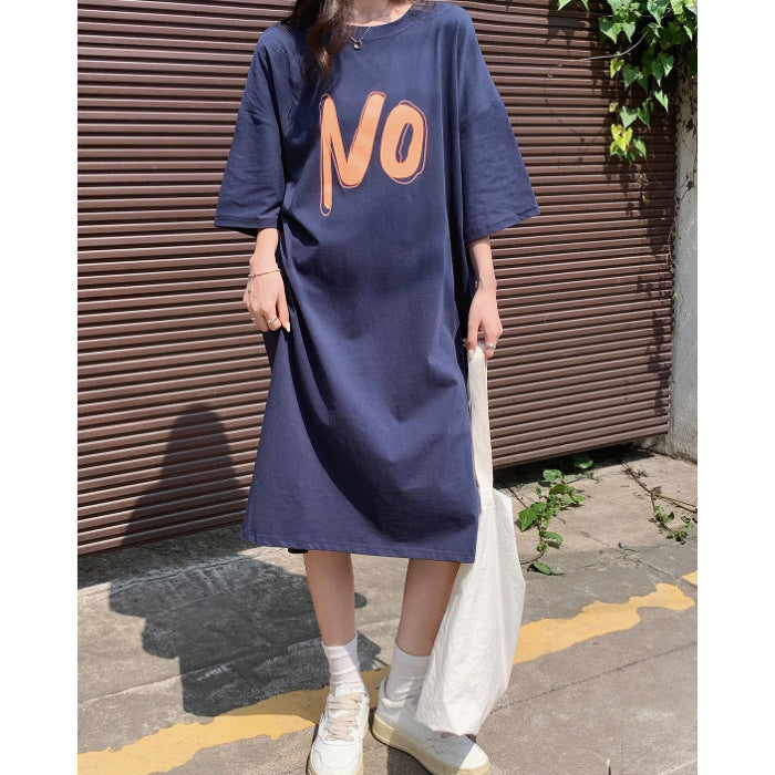 Dame Casual Graphic Kjole Stilla