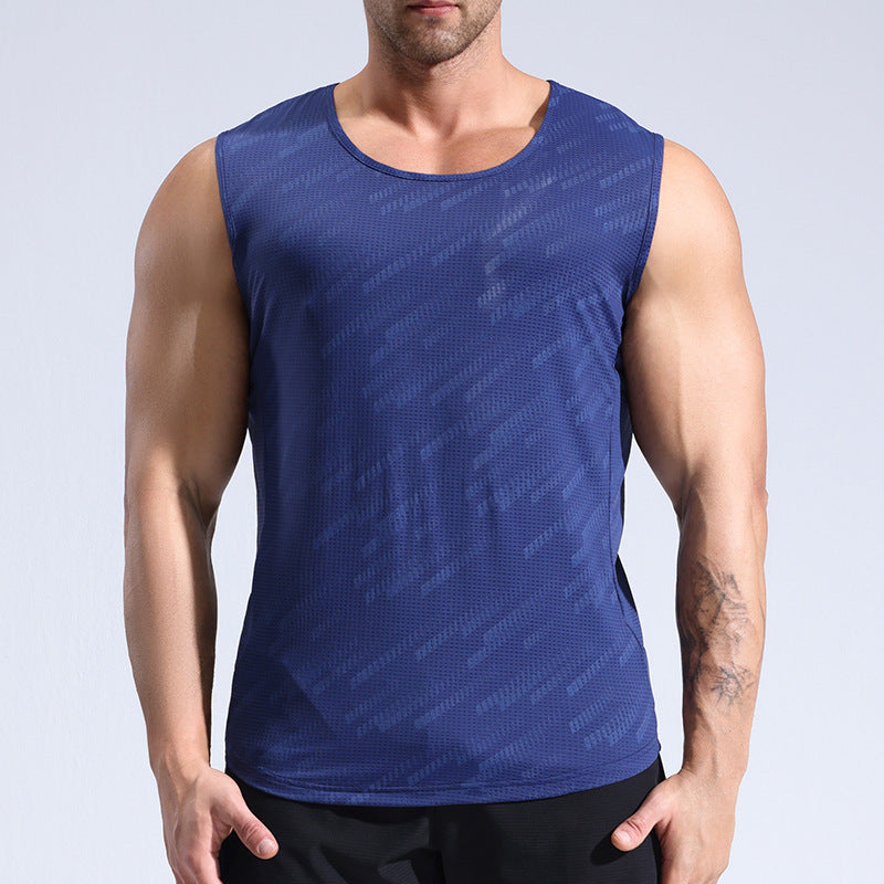 Herren Åndbar Trænings-Tanktop med fugtregulerende stof og innovativ Mesh-teknologi Stilla