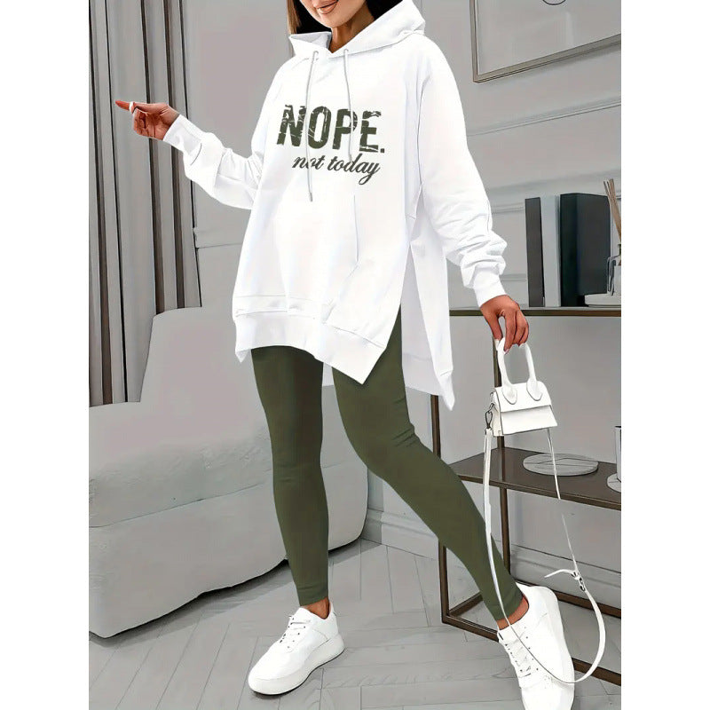 Femme Graphic Hoodie og Jogger Sæt Stilla