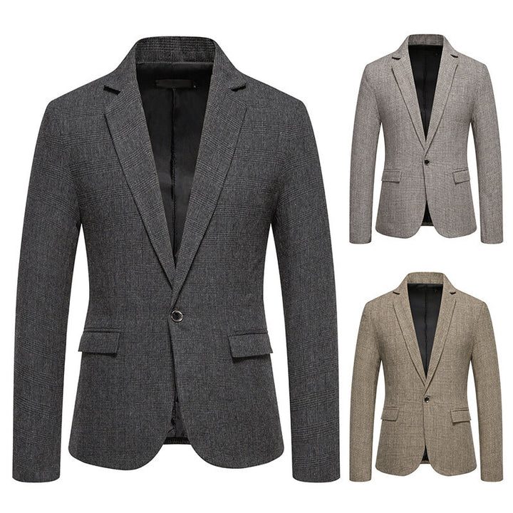 Herren skræddersyet houndstooth mønster blazer Stilla