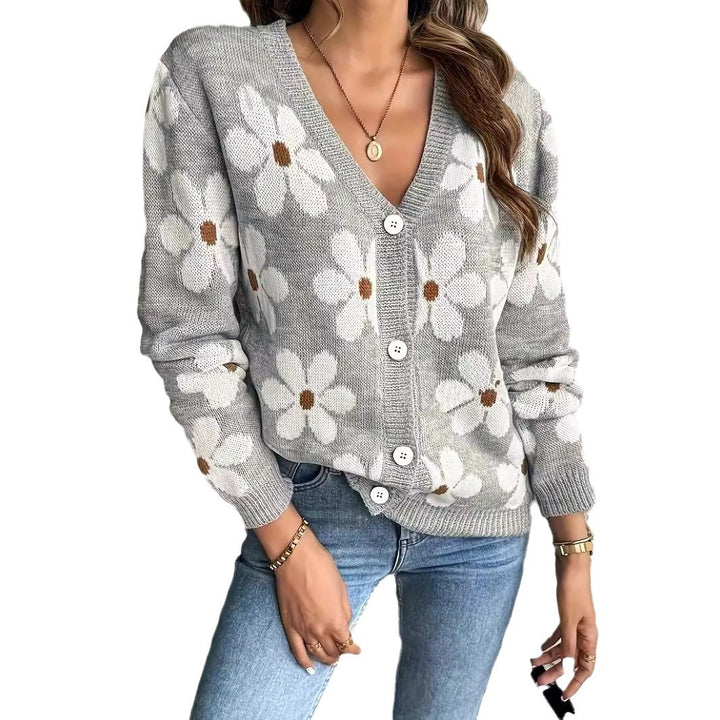 Dame Strik Floral Print Cardigan Stilla