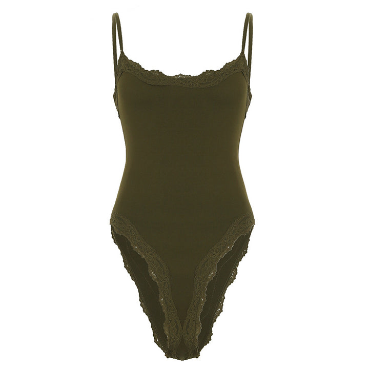 Dame body med elegante spidsdetaljer Skovae