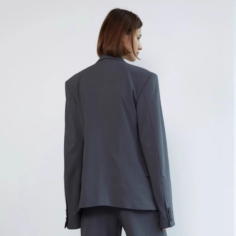 Dame elegant oversized blazer med subtile detaljer Stilla