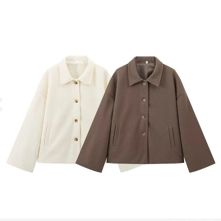 Femme Oversized Utility-jakke med knaplukning Stilla
