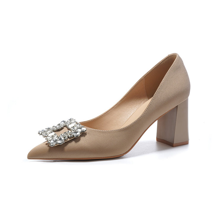 Dame Elegante Blokhæls Pumps Stilla
