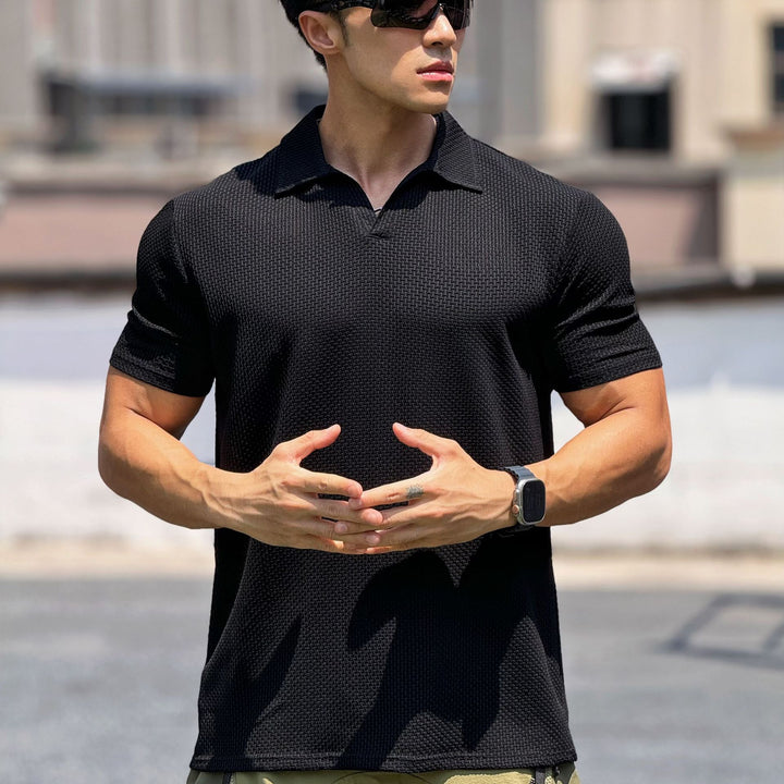Herre polo shirt med innovativ åndbar struktur Stilla
