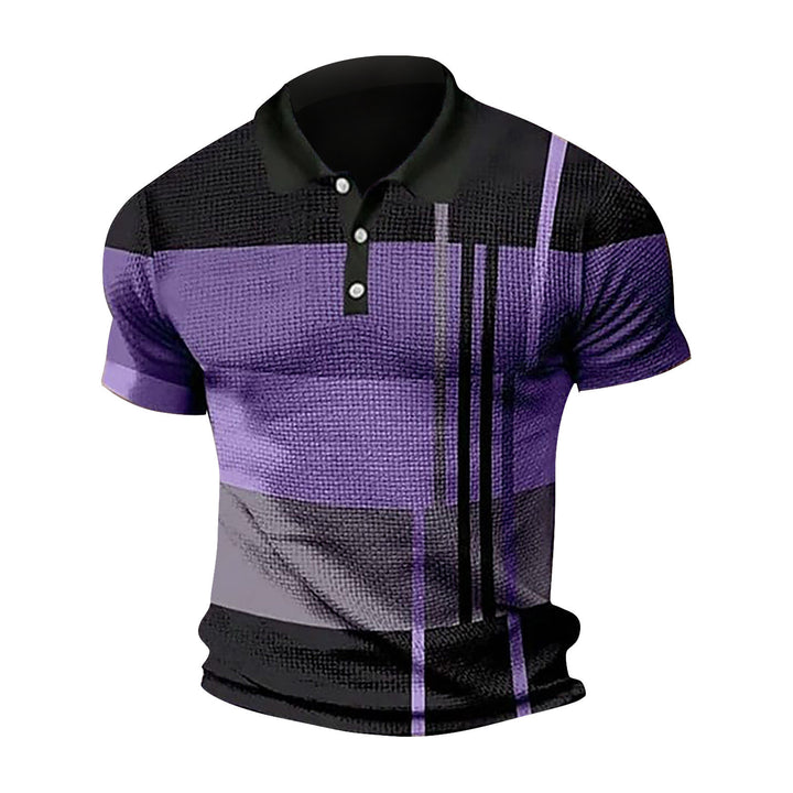 Herrer polo t-shirt med moderne grafisk design og åndbare egenskaber Stilla