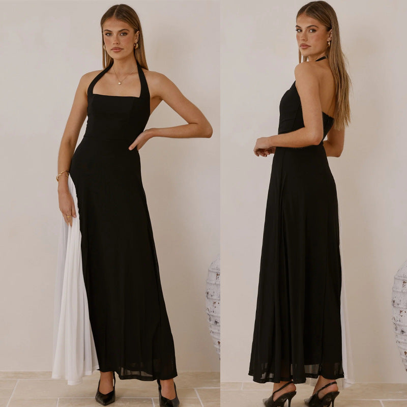 Kvinders aftenkjole med asymmetrisk snit og elegante accenter Stilla