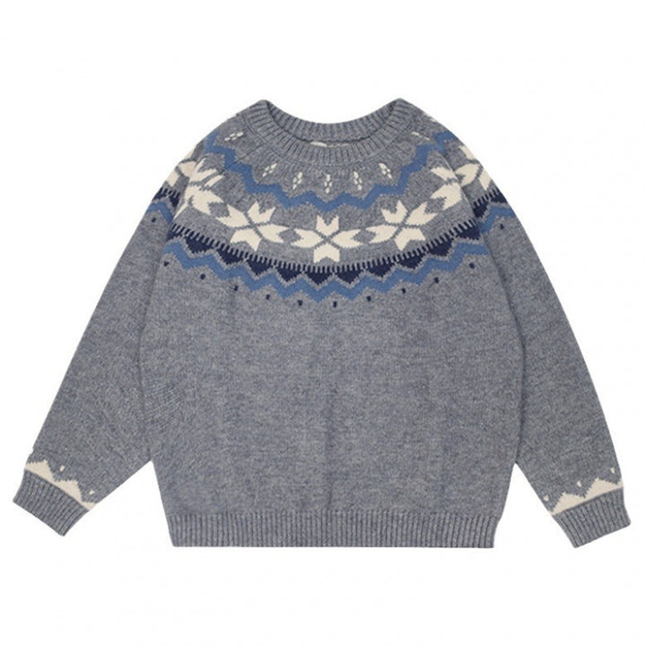 Kvinders hyggelige sweater med vintermønster Stilla