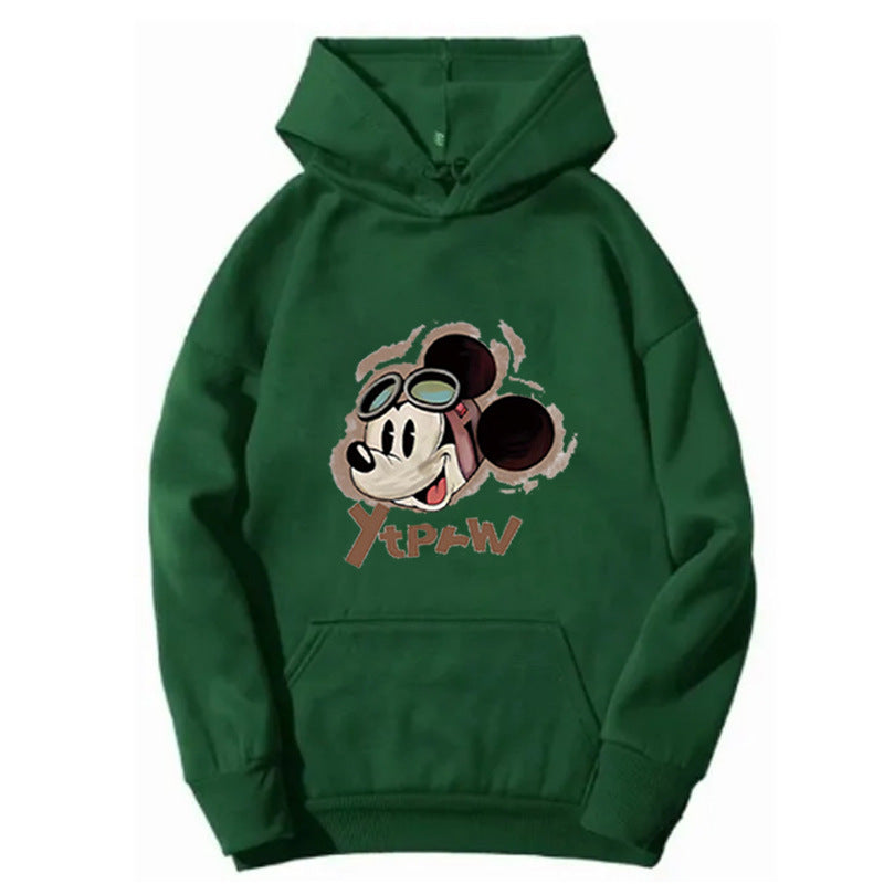 Kvinders hoodie med kreativ Mickey Mouse design Skovae