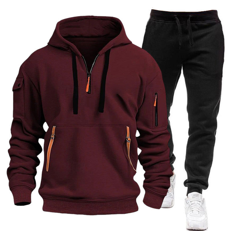 Kvinders funktionelle hætte sweatshirt med praktiske lynlåslommer Skovae