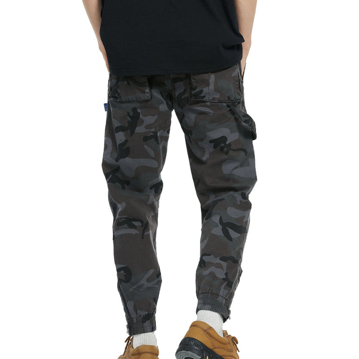Herrer Camo Utility Cargo Bukser Stilla