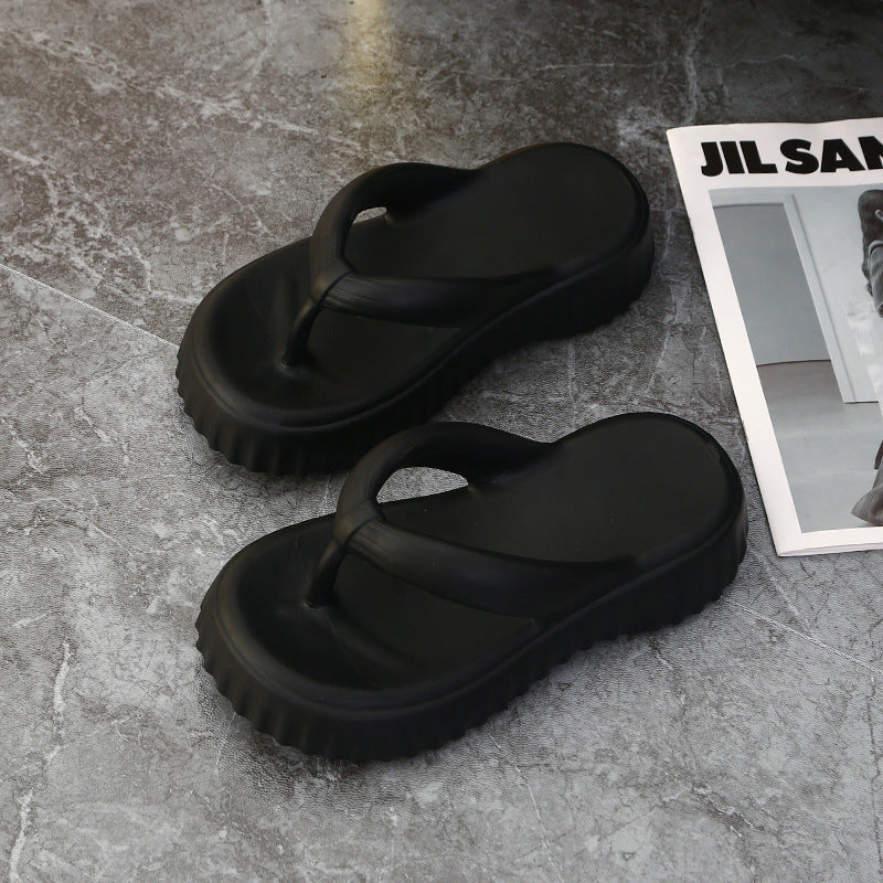 Dame Plattform Flip-Flops med skridsikker sål og ergonomisk design Stilla