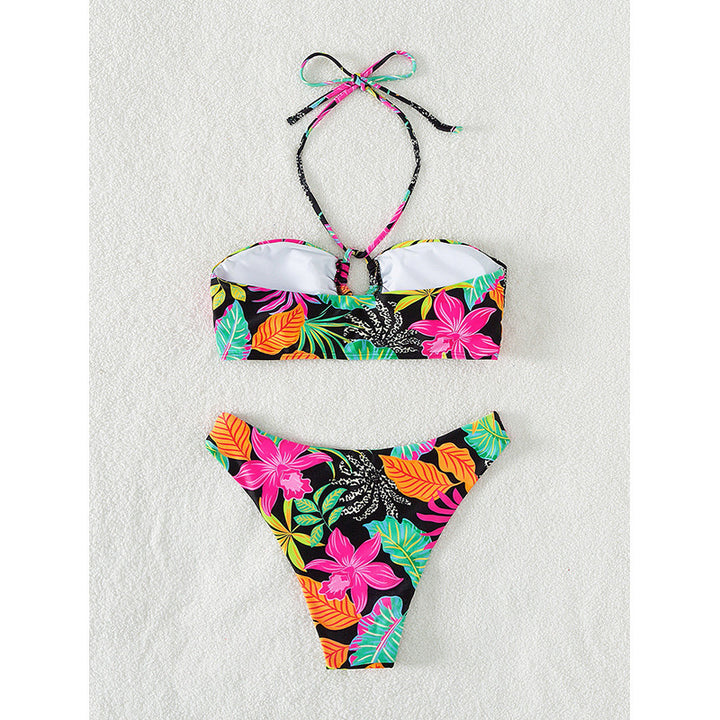 Dame bandeau-bikini med legende cut-out detaljer