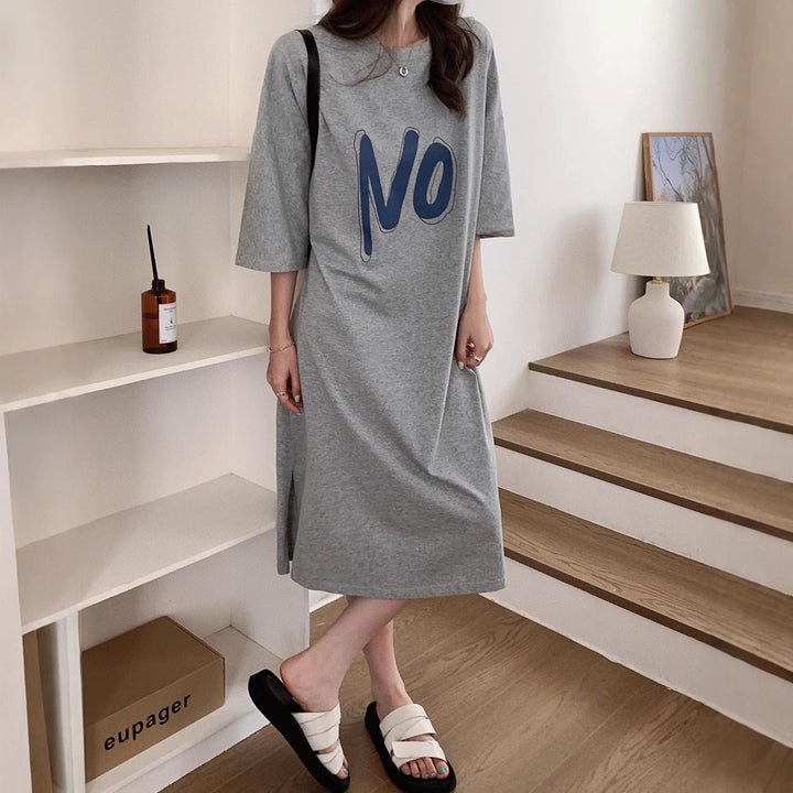 Dame Casual Graphic Kjole Stilla