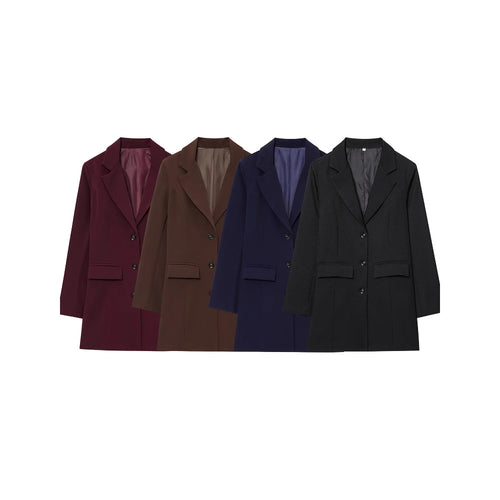 Dame elegant blazer med tætsiddende snit Stilla