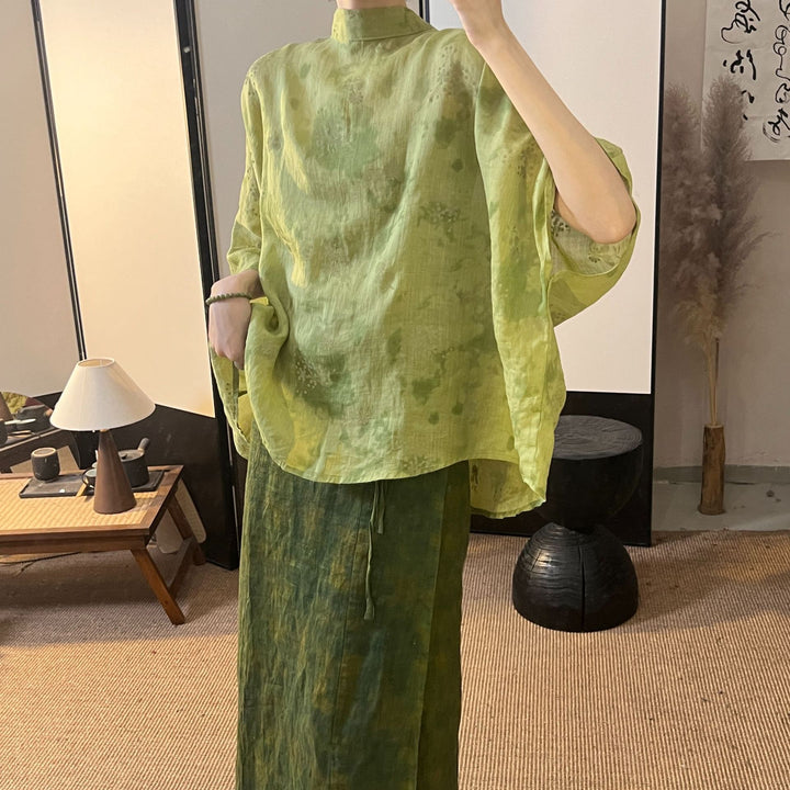 Femme Let Relaxed Fit Linned Top Stilla
