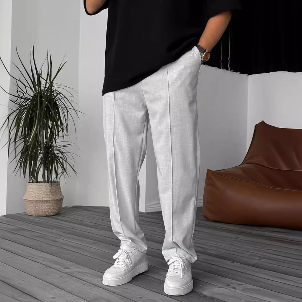 Herrer elegante og komfortable Chino-bukser med folder Stilla