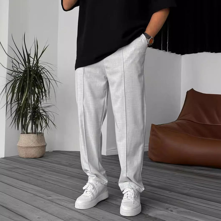 Herrer elegante og komfortable Chino-bukser med folder Stilla