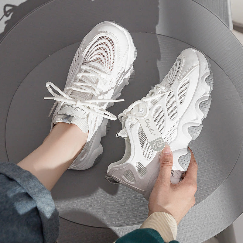 Dame Airy Performance Sneakers med åndbar mesh-overflade og støddæmpende sål Stilla